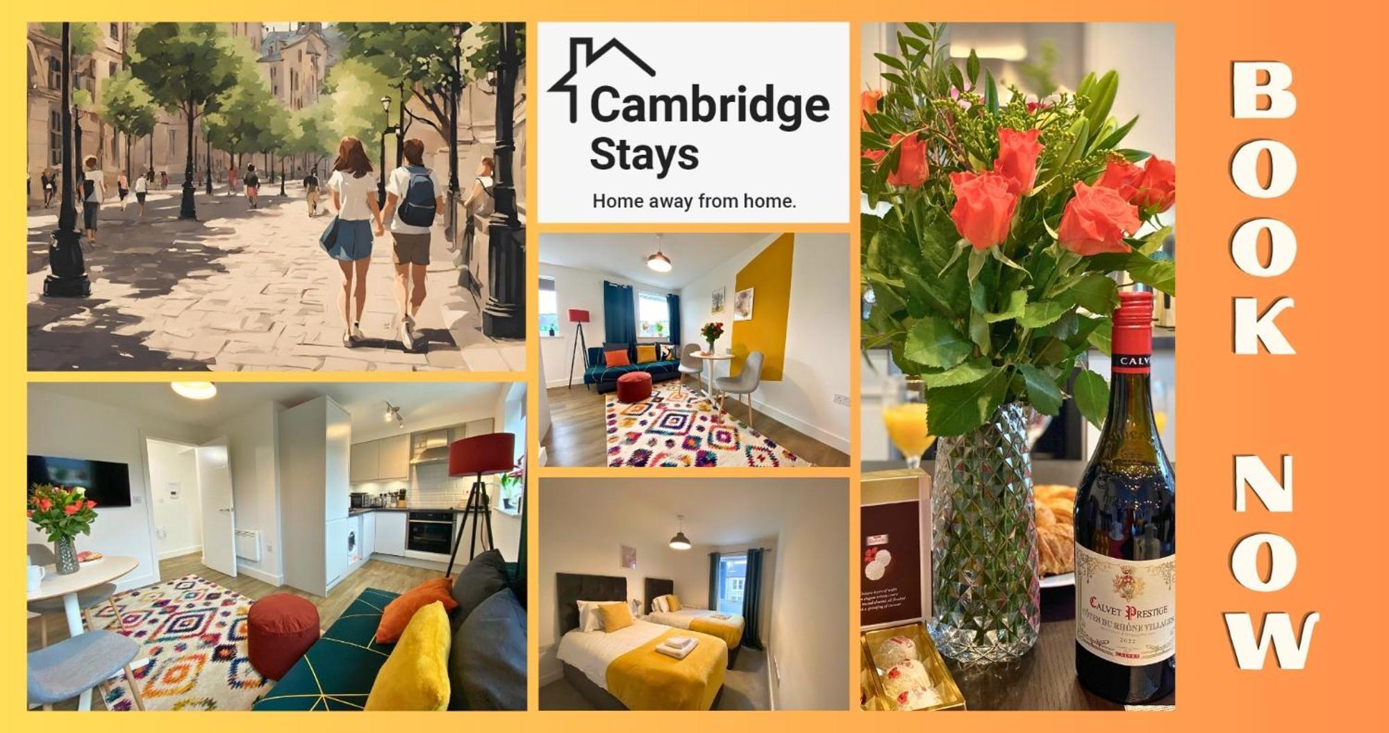 Cambridge Stays Central Apart Hotel 1Br Flats-Easy Walk To City Centre-Parking Exterior photo